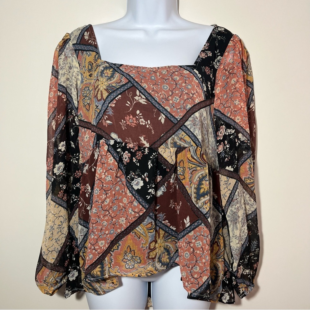 Mixed Patterned Blouse
